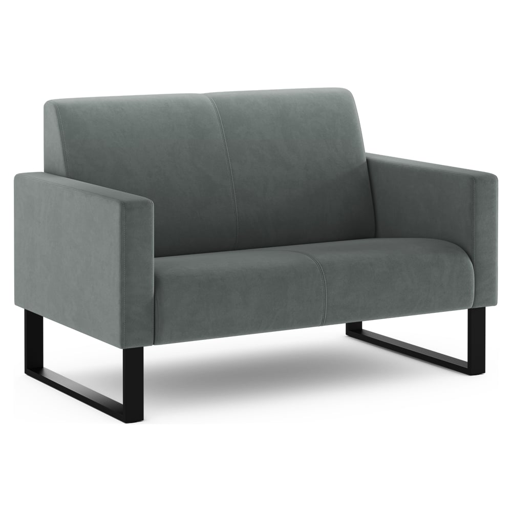 Изображение товара Офисный диван прямой MOON 158 серый для 2-х персон