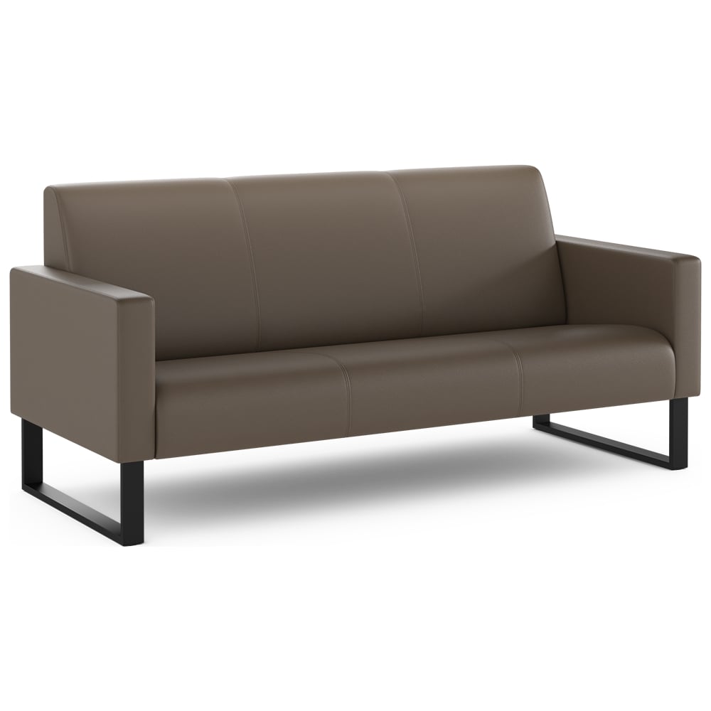 Изображение товара Офисный диван прямой MOON 158 из экокожи классический дизайн