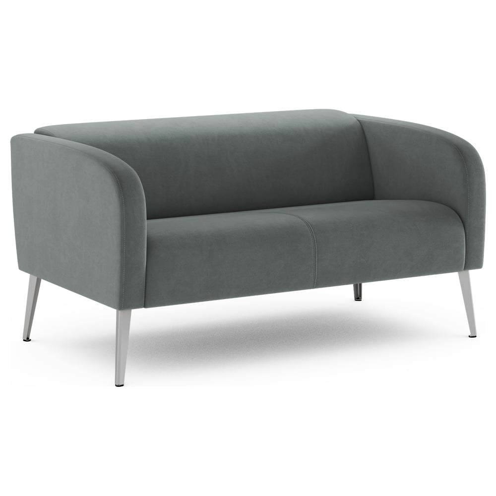 Изображение товара Офисный диван прямой MOON 151 0015122744 серый металлический велюровый классический дизайн