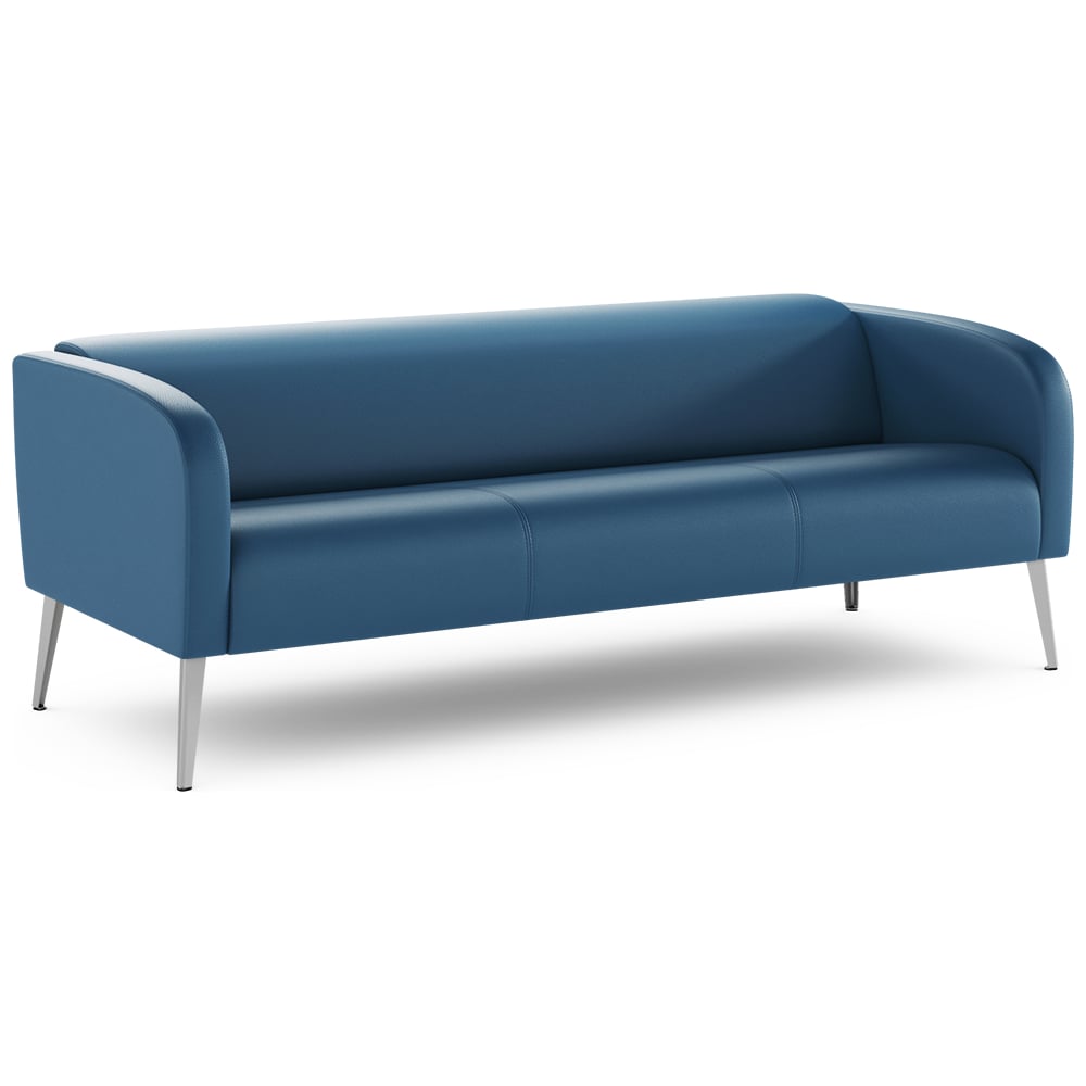 Изображение товара Офисный прямой диван MOON 151 1513225718 синий классический для трех человек