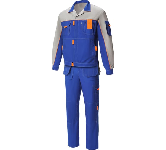 Изображение товара Костюм СОЮЗСПЕЦОДЕЖДА Профессионал-1 василек/светло-серый, р. 48-50/рост 170-176 2200000085078