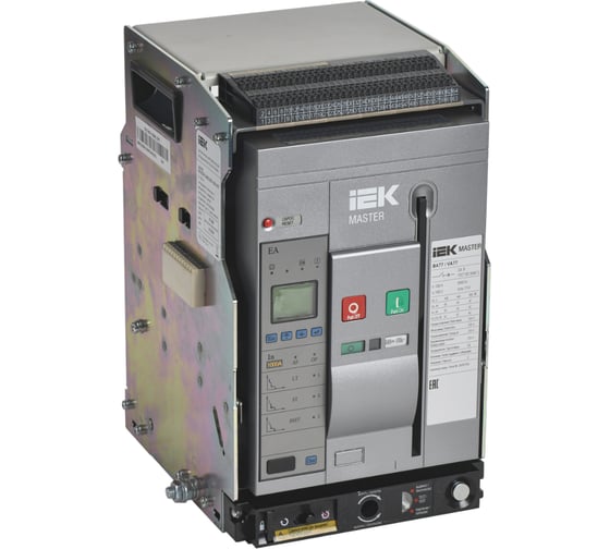 Изображение товара Воздушный автоматический выключатель IEK AC ВА77 W3P S 65кА 1000А EA акс. MASTER MI-ACB10-3WS-065-1000-ACF