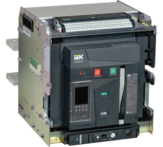 Изображение товара Воздушный автоматический выключатель выдвижной IEK ARMAT 3P E 85кА 3200А TD с аксессуарами AR-ACB-3VE-085-3200A-TDCF