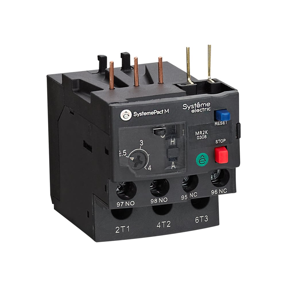 Изображение товара Тепловое реле перегрузки Systeme Electric MR2K 0,1-0,16A MR2K0301 для защиты цепей