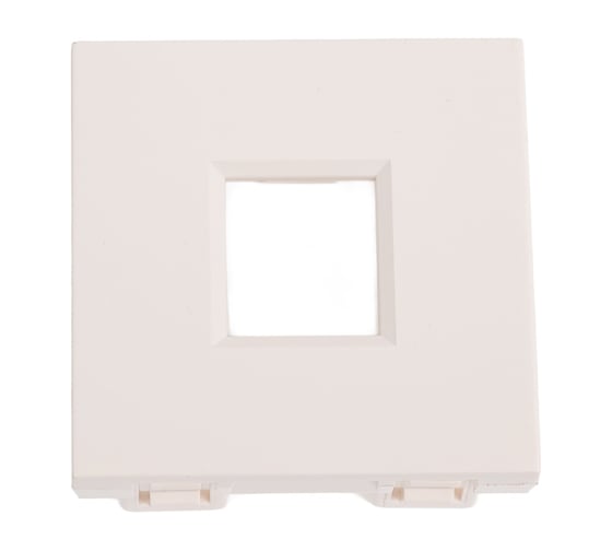 Изображение товара Лицевая плата Systeme Electric W45 2мод 1xKeystone RAL9010 RIN-144-BE