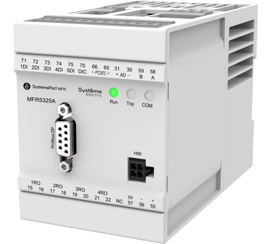 Изображение товара Реле Systeme Electric MFR530 PROFIBUS-DP + MODBUS-RTU 5-25A ТТ Ø10.5ММ 80-270В AC/DC MFR53225A
