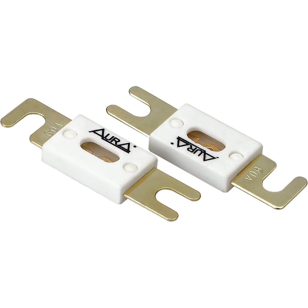 Изображение товара Предохранитель AURA ANL 60A 2 шт. ленточный меди никель 81х22 мм