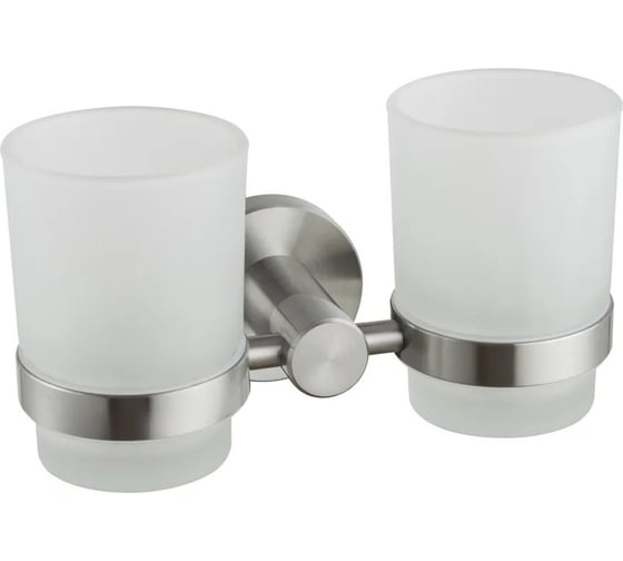 Изображение товара Стакан для зубных щеток D-Lin двойной, полированная сталь D212280