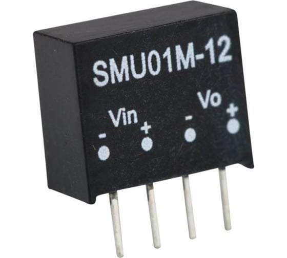 Изображение товара Преобразователь Mean Well SMU01M-12 DC-DC 1Вт Т00295646