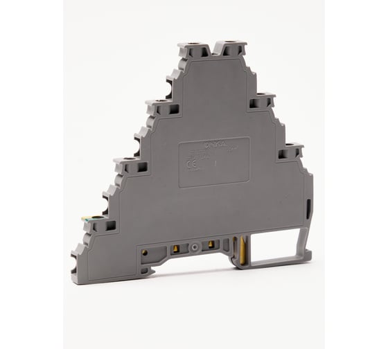 Изображение товара Клемма винтовая ONKA MRK-MT 2,5, 2,5 кв мм, серый, три уровня + заземление 1010412