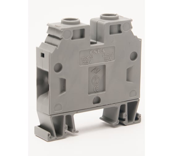 Изображение товара Клемма винтовая ONKA MRK 16, 16 кв мм, серый 1010052