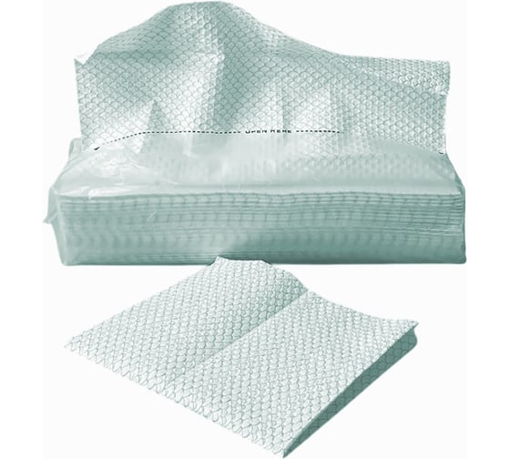 Изображение товара Нетканый протирочный материал PROBOS ALPHA 9122G зеленый, сотовое тиснение, 32x42 см, 25 листов в уп 9122G25