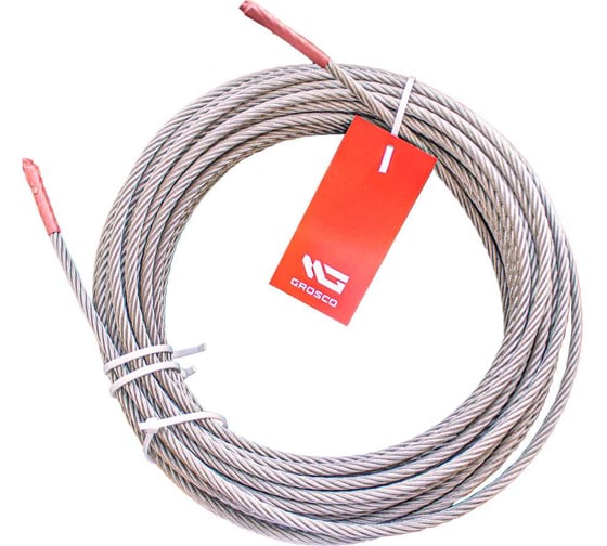 Изображение товара Трос GROSCO DIN 3055, 200000 мм (200м), O-6 мм / SR06N200