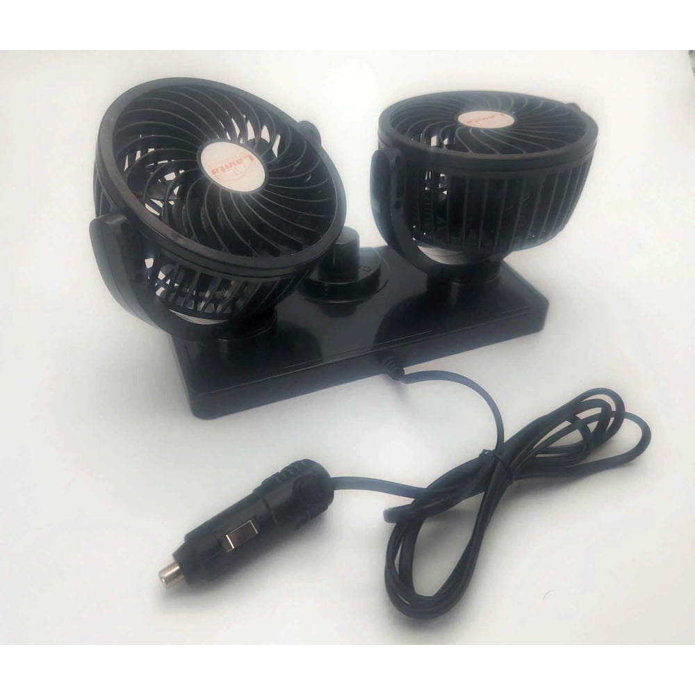 Изображение товара Автомобильный вентилятор двойной LAVITA 4 дюйма 12В для автомобиля