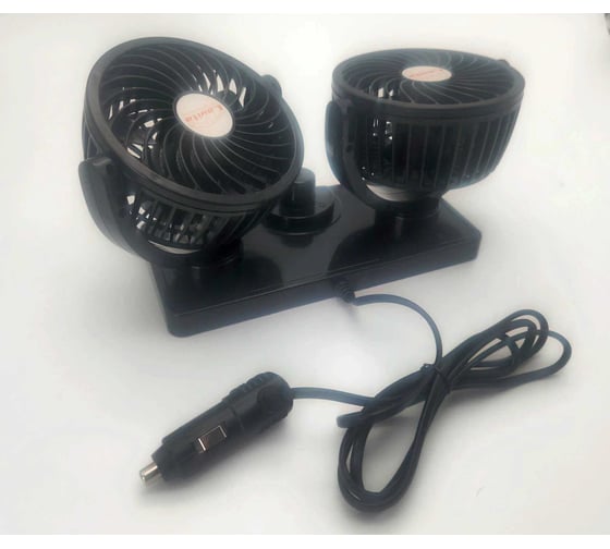 Изображение товара Вентилятор автомобильный двойной LAVITA диаметр 4", 12В LA 180205