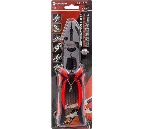 Изображение товара Плоскогубцы комбинированные многофункциональные Forcekraft FK-611L215(62323)
