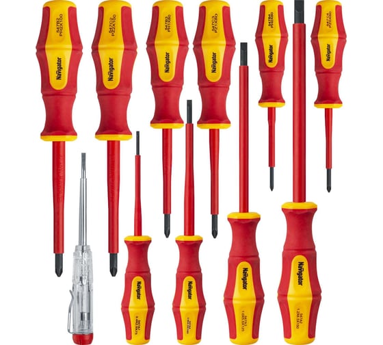 Изображение товара Отвёртка диэлектрическая Navigator 95 265 NHT-Оtd03-H11 11 шт 95265