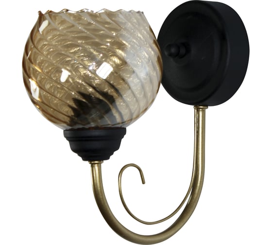 Изображение товара Светильник настенный ЭЛЕТЕХ Берта 511 черн.муар.зол. (плафон 8633) НББ 01-60-156 Е27 _ИМ_ 1005405446