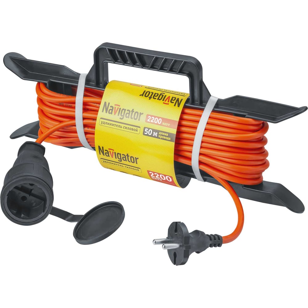 Изображение товара Удлинитель Navigator 95 287 NPE-F-50-X-2x1 на рамке, 50 метров