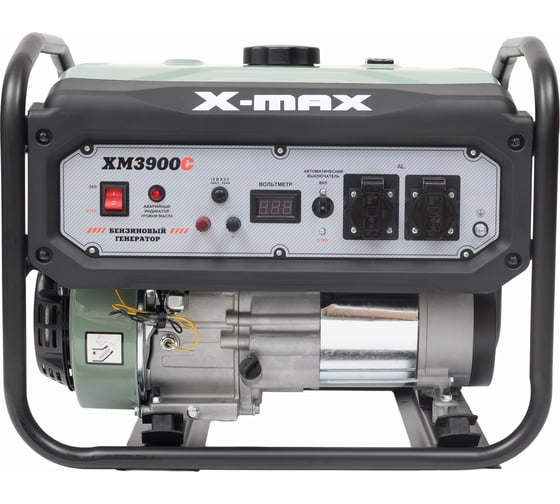 Изображение товара Бензиновый генератор X-MAX (3 кВт, ручной стартер, медная обмотка, без АКБ) XM3900C