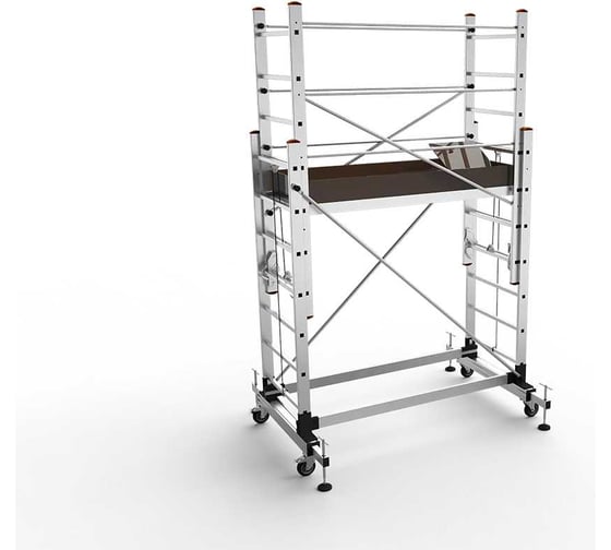 Изображение товара Вышка-тура с подъемным механизмом с настраиваемыми ножками Sarayli 2х7+2х7 5307