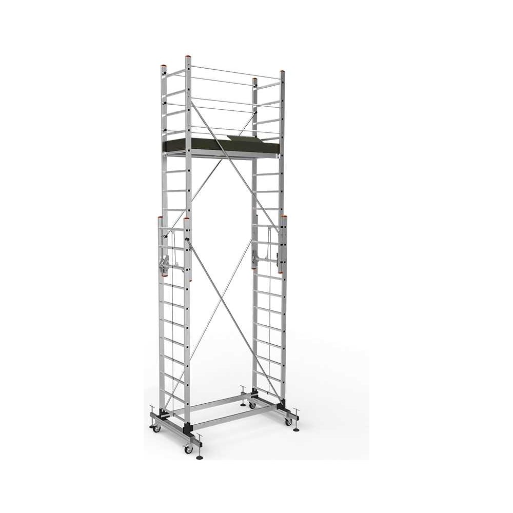 Изображение товара Вышка-тура с подъемным механизмом Sarayli 2х11+2х11 5311 альлюминий телескопическая Высота 5.3м