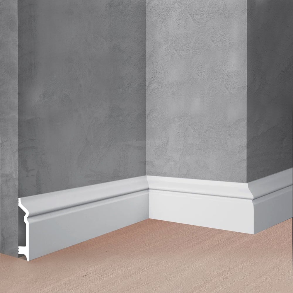 Изображение товара Напольный плинтус Stenopol 78х21х2000 мм влагостойкий с кабель-каналом