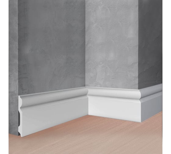 Изображение товара Напольный плинтус Stenopol 100х14х2000 мм под покраску C7137