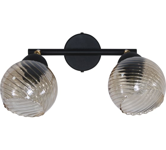 Изображение товара Светильник потолочный ЭЛЕТЕХ Кристаль 521 черн. муар (плафон 8633) НББ 01-2x60-113 Е27 _ИМ_ 1005405262