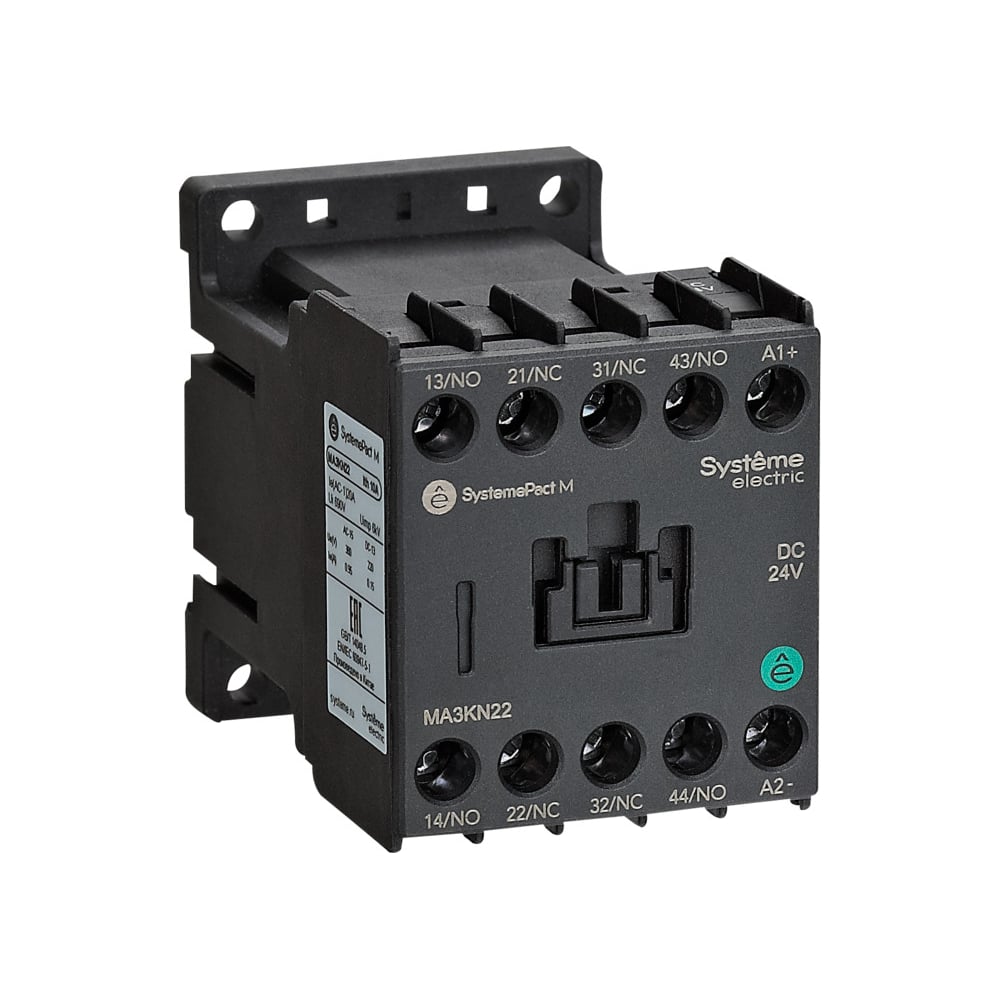 Изображение товара Промежуточное реле Systeme Electric MA3K 4НО DC24V MA3KN40BD