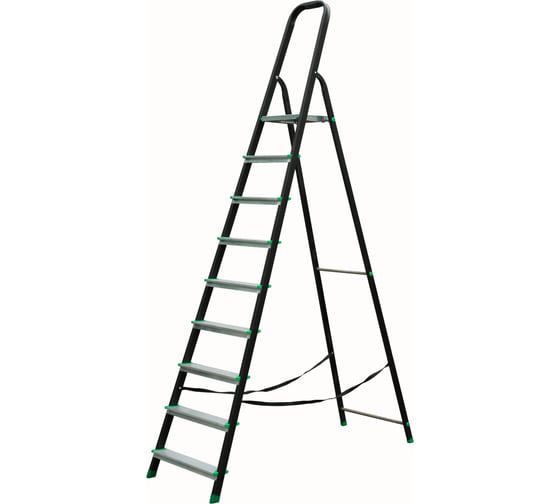 Изображение товара Стальная стремянка с алюминиевой ступенью SMARTY Combi 9 ступеней SN023-09