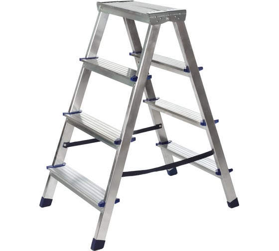 Изображение товара Алюминиевая двухсторонняя стремянка SMARTY Alpha Duo 4 ступени SN026-08