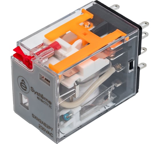 Изображение товара Реле Systeme Electric 12A 2CO 230VAC тест кнопка LED SXM2AB2P7
