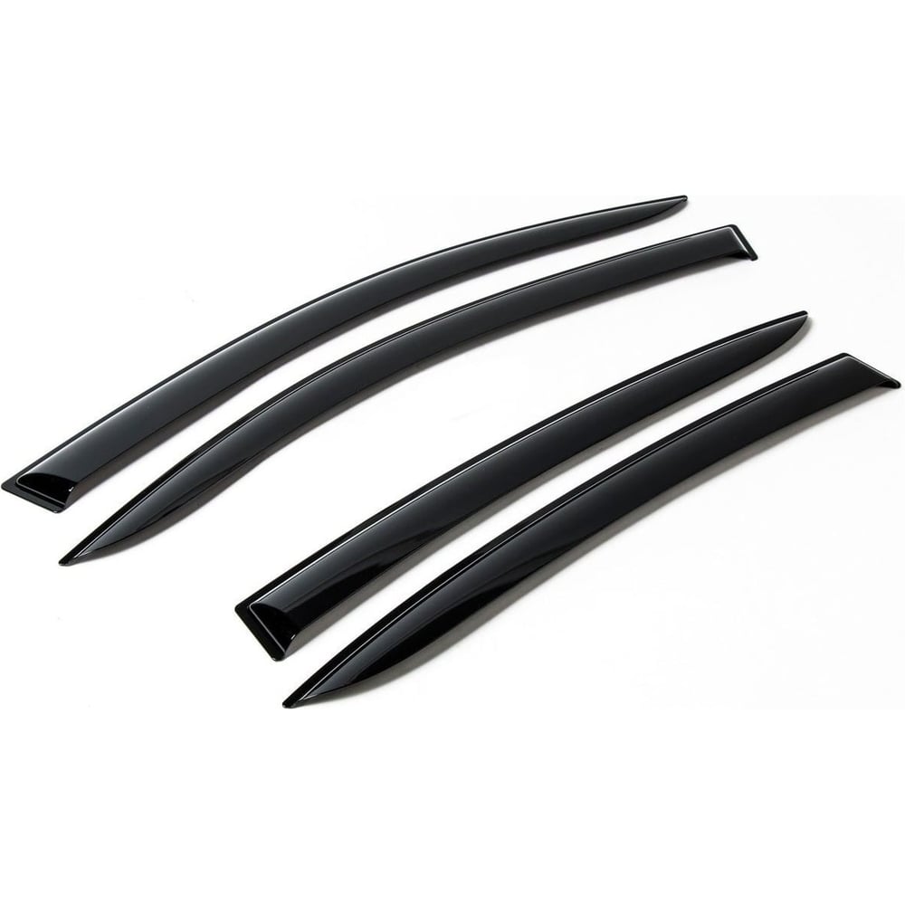 Изображение товара Дефлекторы окон Rival для Hyundai Solaris SD 2010-2017, плоские, листовой ПММА, 4 шт