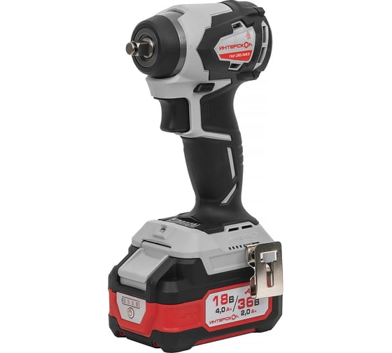 Изображение товара Бесщеточный ударный аккумуляторный гайковерт Интерскол ГАУ-250/36ВЭ Li-ion АПИ кейс, 2 аккум. 2,0Ач, ЗУ 863.2.2.70