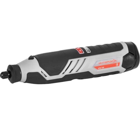 Изображение товара Гравер аккумуляторный Интерскол АГМ-12Э АПИ-Т без аккум. и ЗУ, набор 58 предметов 809.0.0.70