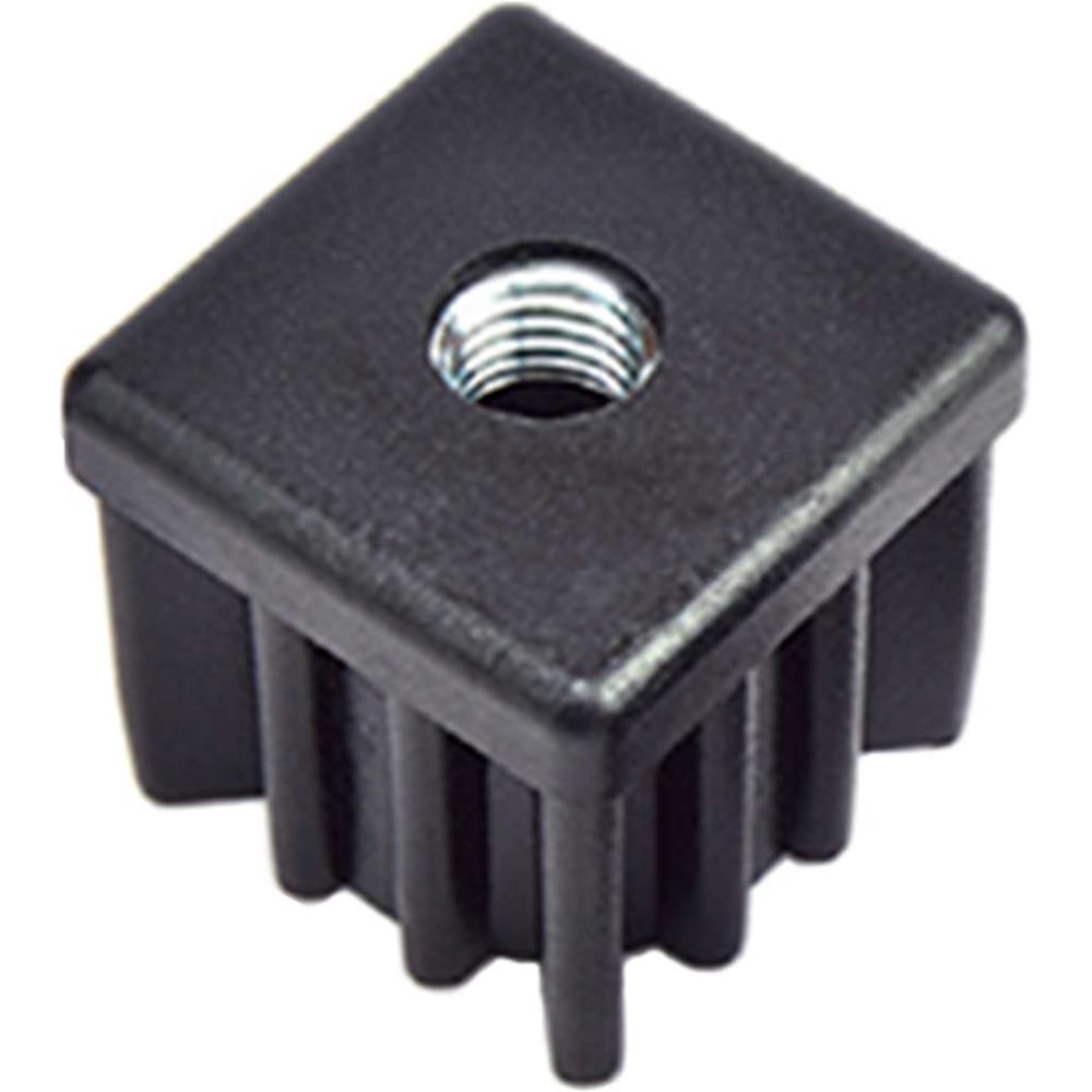 Изображение товара Комплект заглушек EMES для профильной трубы 50x50 мм с резьбой M14, 2 шт.