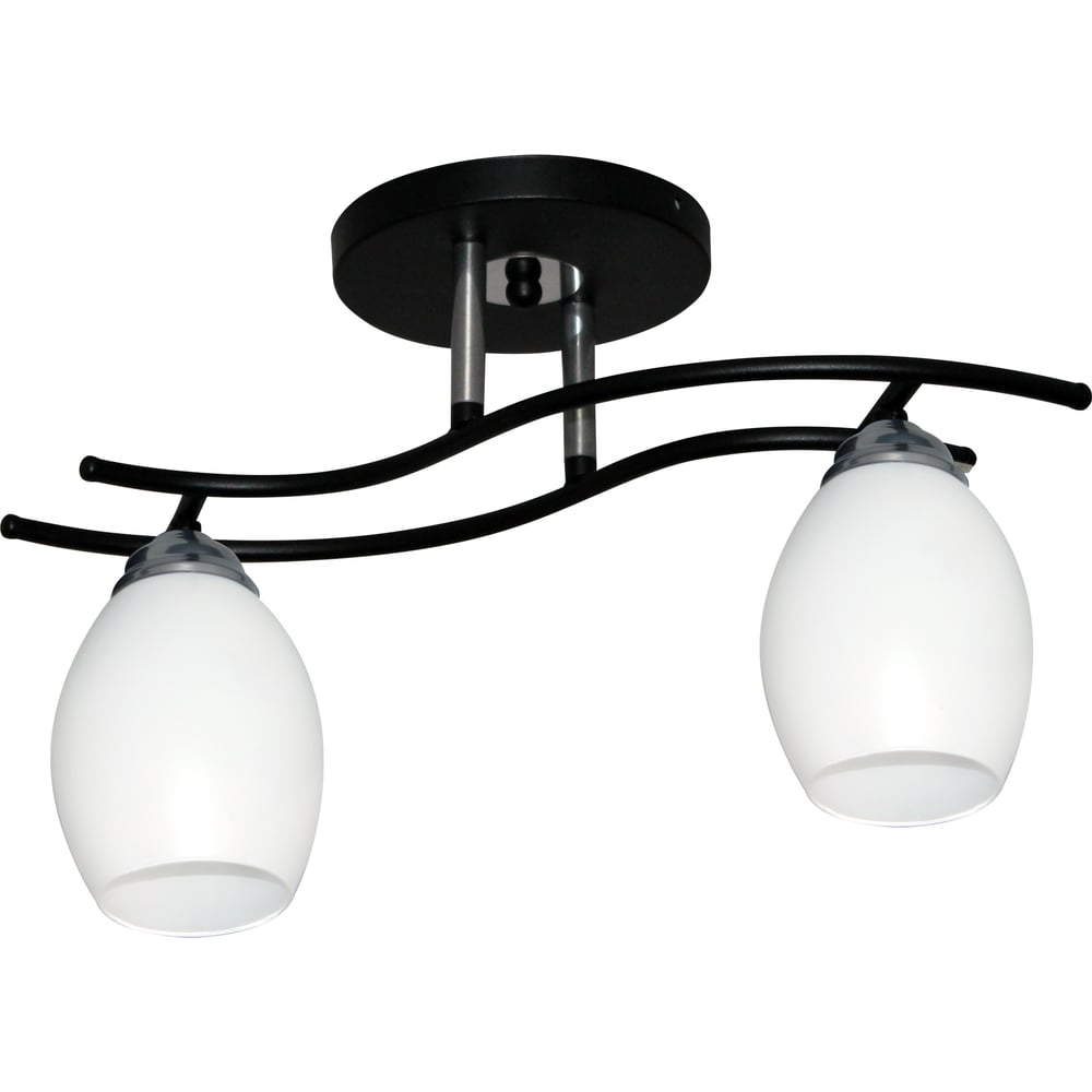 Изображение товара Потолочный светильник ЭЛЕТЕХ Стиль 121 черный 2 лампы по 60Вт