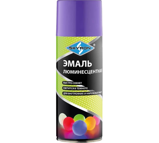 Изображение товара Люминесцентная эмаль SKYRON фиолетовое свечение SR-55009