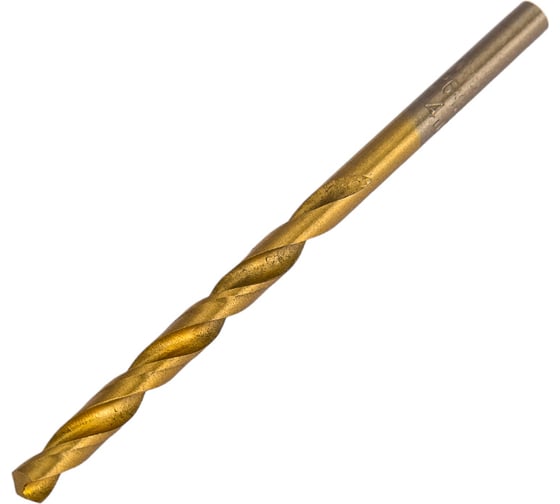 Изображение товара Сверло по металлу (10 шт; 4 мм; Р6М5; покрытие титан+кобальт) vertextools 666-04