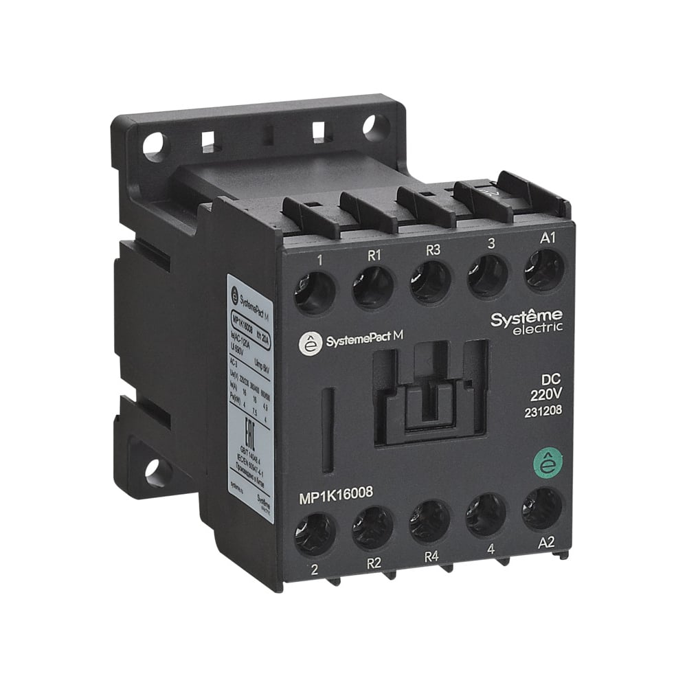 Изображение товара Контактор Systeme Electric MP1K 4P 16A DC24V для автоматизации электросетей