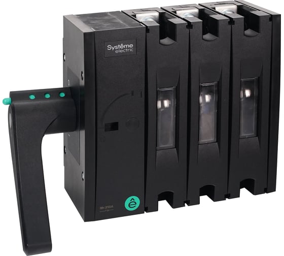 Изображение товара Выключатель-разъединитель Systeme Electric SP SD250 3P, 200A, левая боковая рукоятка SSD02503LS0200