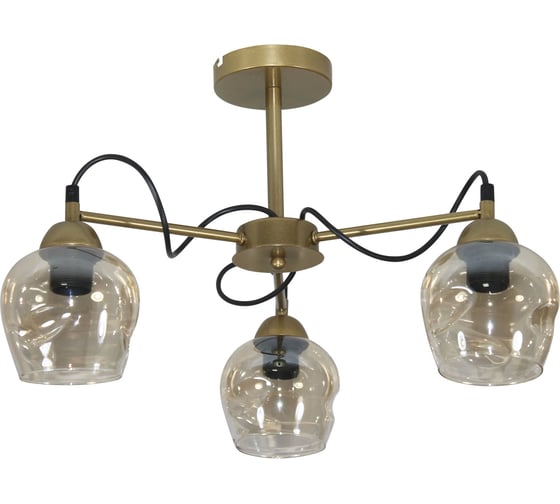 Изображение товара Светильник потолочный ЭЛЕТЕХ Мирра 131 зол. (Плафон 8268) НСБ 01-3x60-228 Е27 _ИМ_ 1005405270