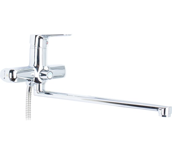 Изображение товара Смеситель для ванны Doron DВ 2125-35L, шаровый, хром, излив 350 мм, лейка 1 режим (1/10) 003340