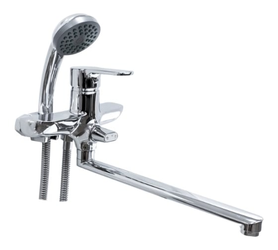 Изображение товара Смеситель для ванны Doron DВ 2132-30L, шаровый, хром, излив 300 мм, лейка 1 режим (1/10) 011987