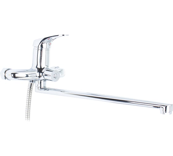 Изображение товара Смеситель для ванны Doron DВ 2123-35L, шаровый, хром, излив 350 мм, лейка 1 режим (1/10) 000307