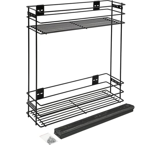 Изображение товара Бутылочница Lemax PROF 200 мм, с боковым креплением, черный VK-01-200BL