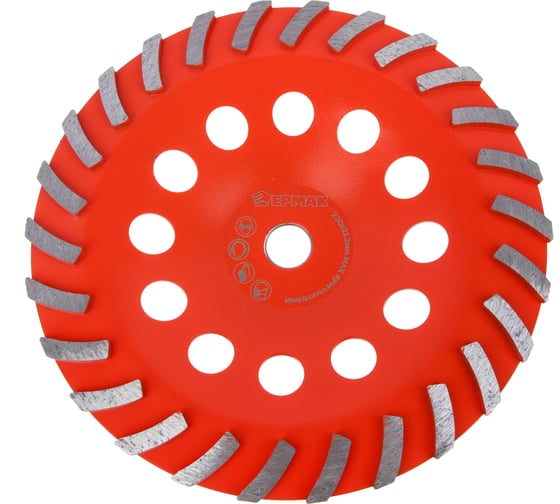 Изображение товара Чашка алмазная шлифовальная сегментная ЕРМАК TURBO, 230мм 664-133