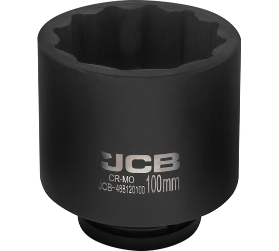 Изображение товара Головка ударная JCB глубокая 1'', 100мм (12 граней) JCB-488120100(61708)