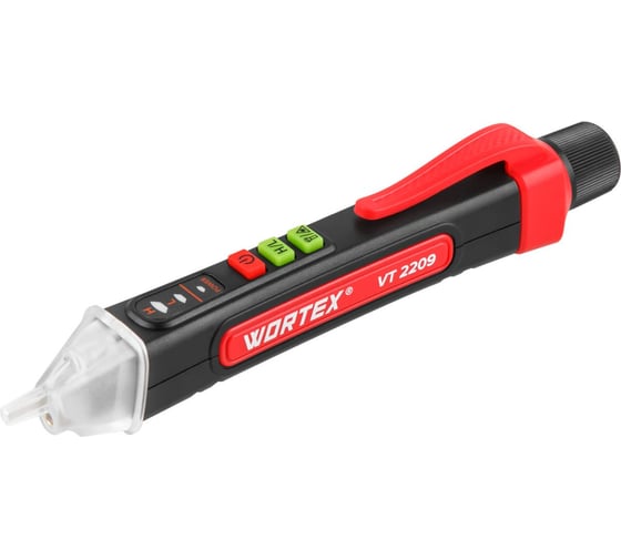 Изображение товара Индикатор напряжения бесконтактный WORTEX VT 2209, 12-1000 В, 50/60 Гц 1323796 ЦЗ-0263469360